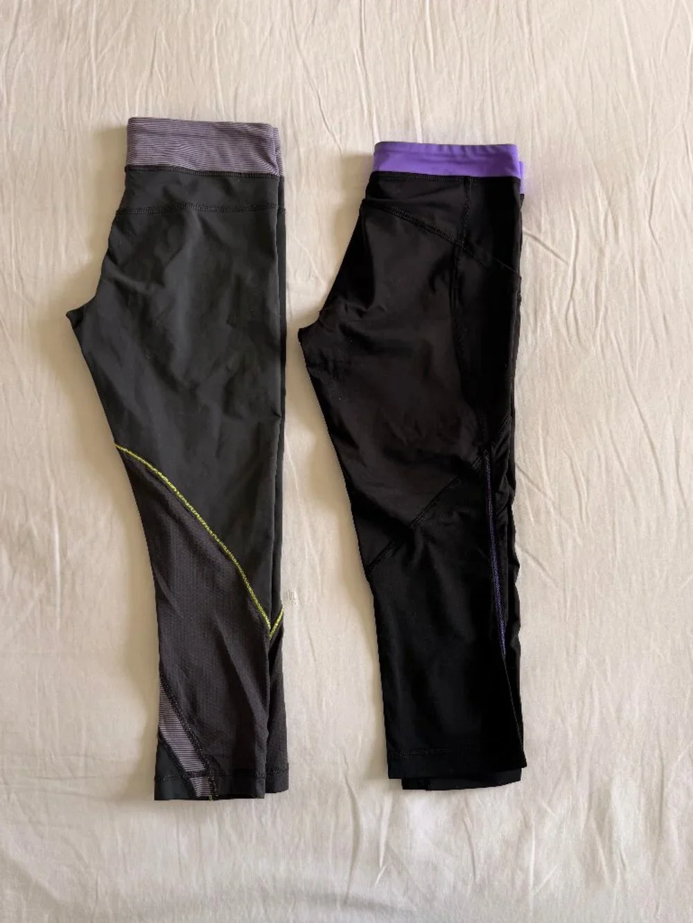 Lulu black crop legging bundle (sz 6) - Picture 7 of 9